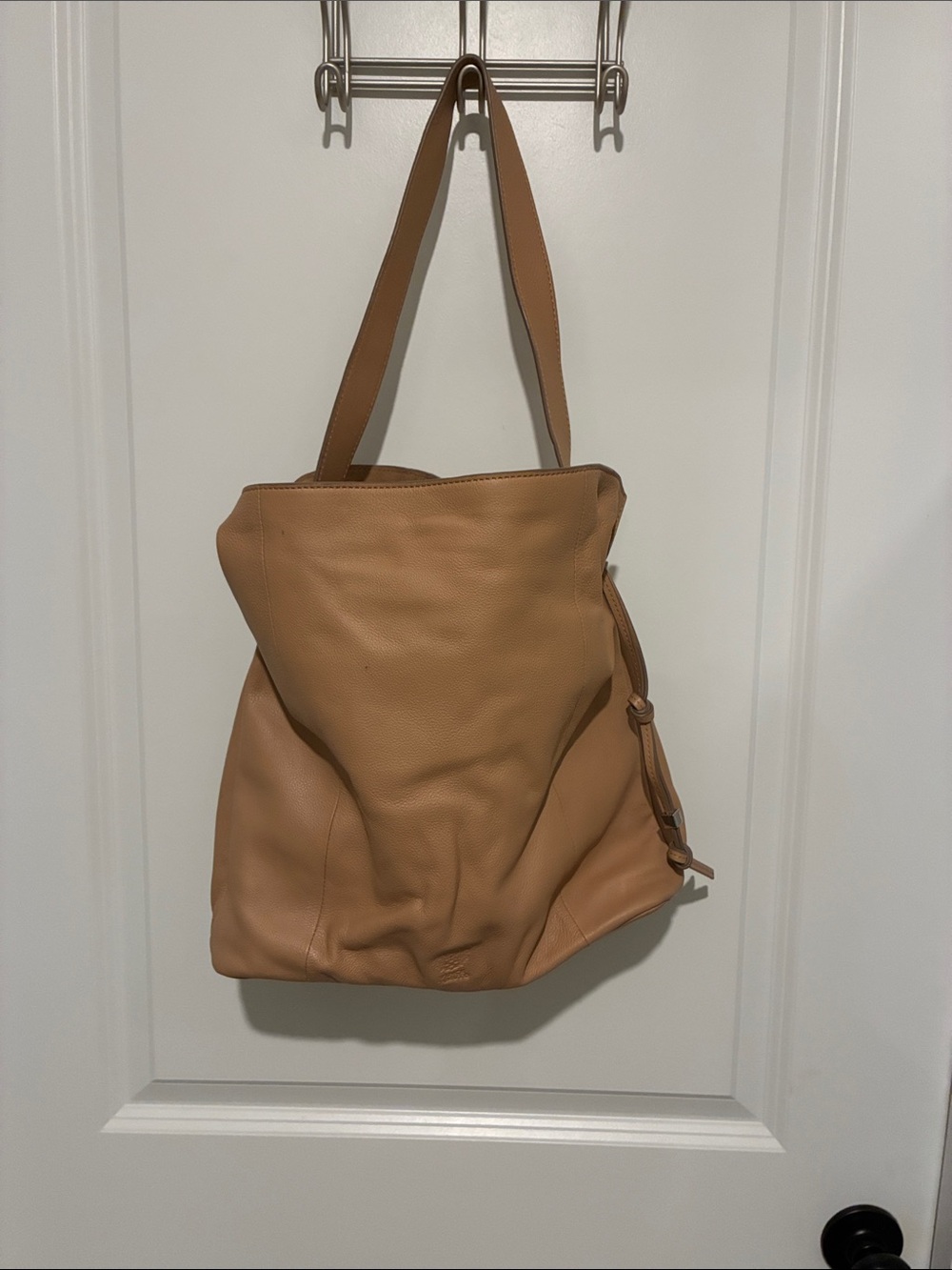 Vince Camuto Tan Leather Shoulder Bag with Dust Bag